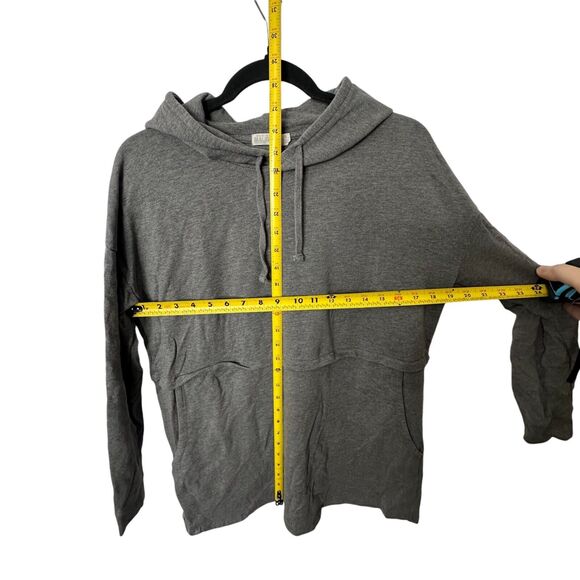 Barefoot Dreams Malibu Collection S Grey Hoodie Lagenlook Artsy Oversized - Picture 6 of 7